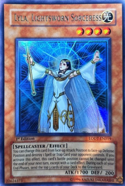 画像1: ライトロードマジシャンライラ 【効果モンスター】【ウルトラ】【LODT-EN019】【英語版】【1st】【特価】【状態B】 (1)
