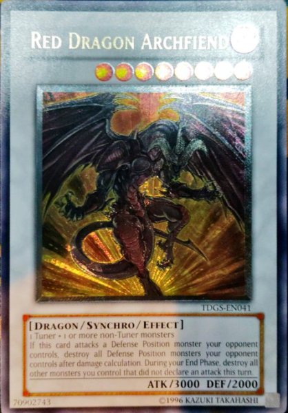 画像1: レッド・デーモンズ・ドラゴン 【シンクロ】【レリーフ】【TDGS-EN041】【英語版】 (1)