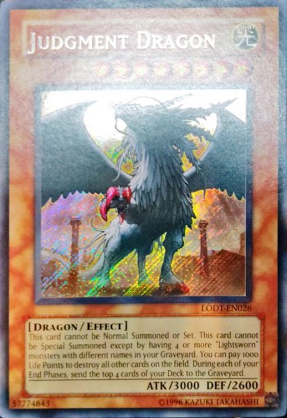 画像1: 裁きの龍 【効果モンスター】【シークレット】【LODT-EN026】【英語版】 (1)