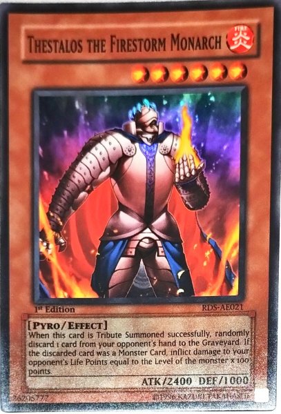 画像1: 炎帝テスタロス【効果モンスター】【スーパー】【RDS-AE021】【旧アジア】【1st】 (1)